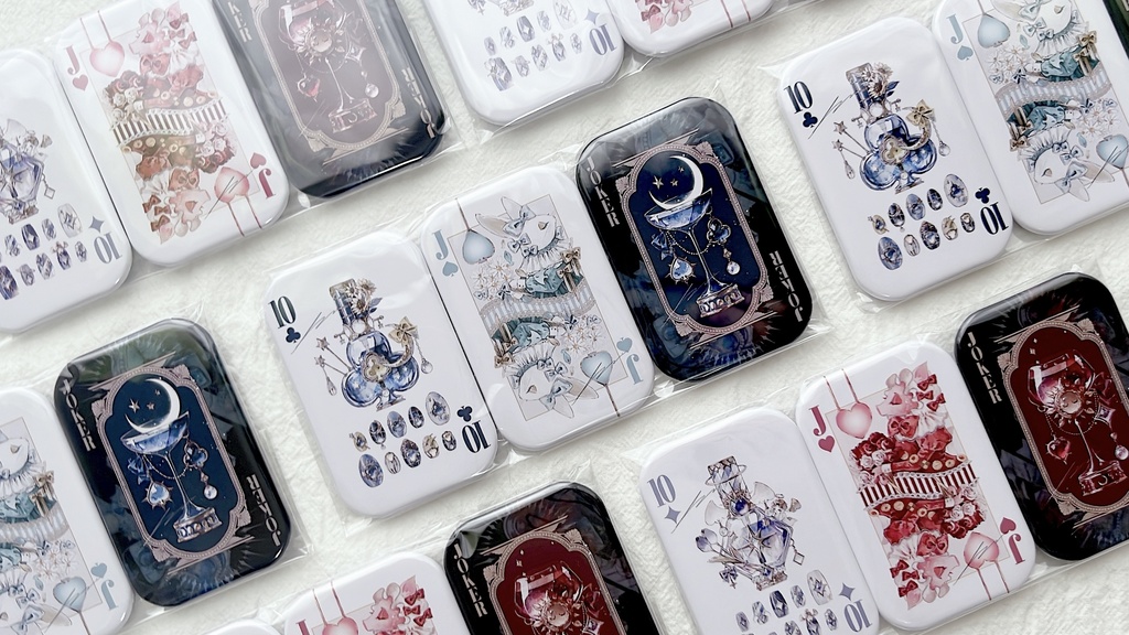 ♥【10月中旬頃より発送】トランプ缶バッジ3個セット /ジョーカーver.