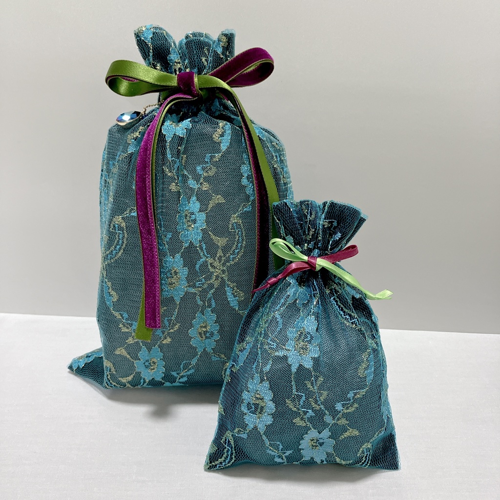 チュールレース巾着《小竜景光》