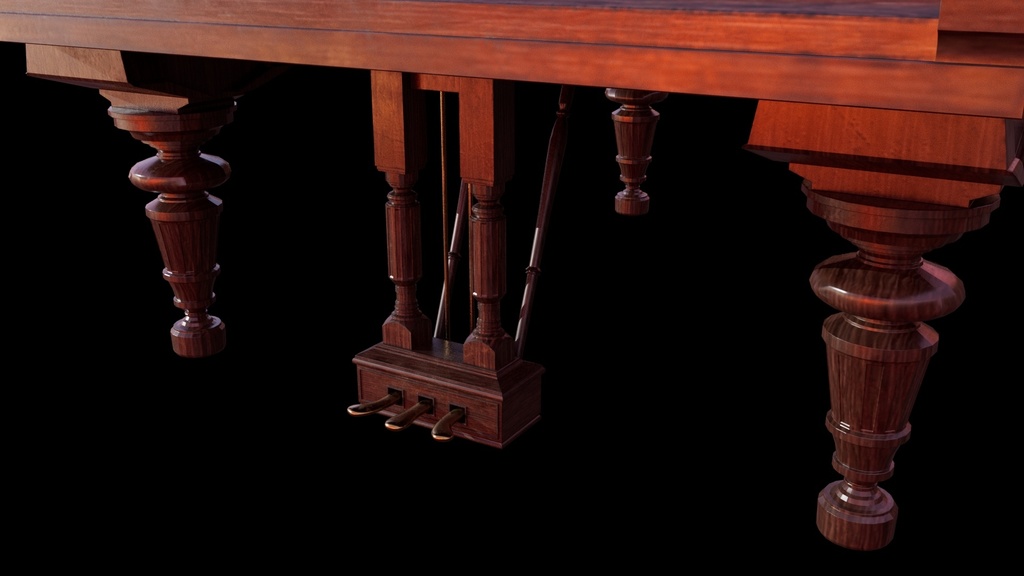 【CG Asset】アンティーク グランドピアノ