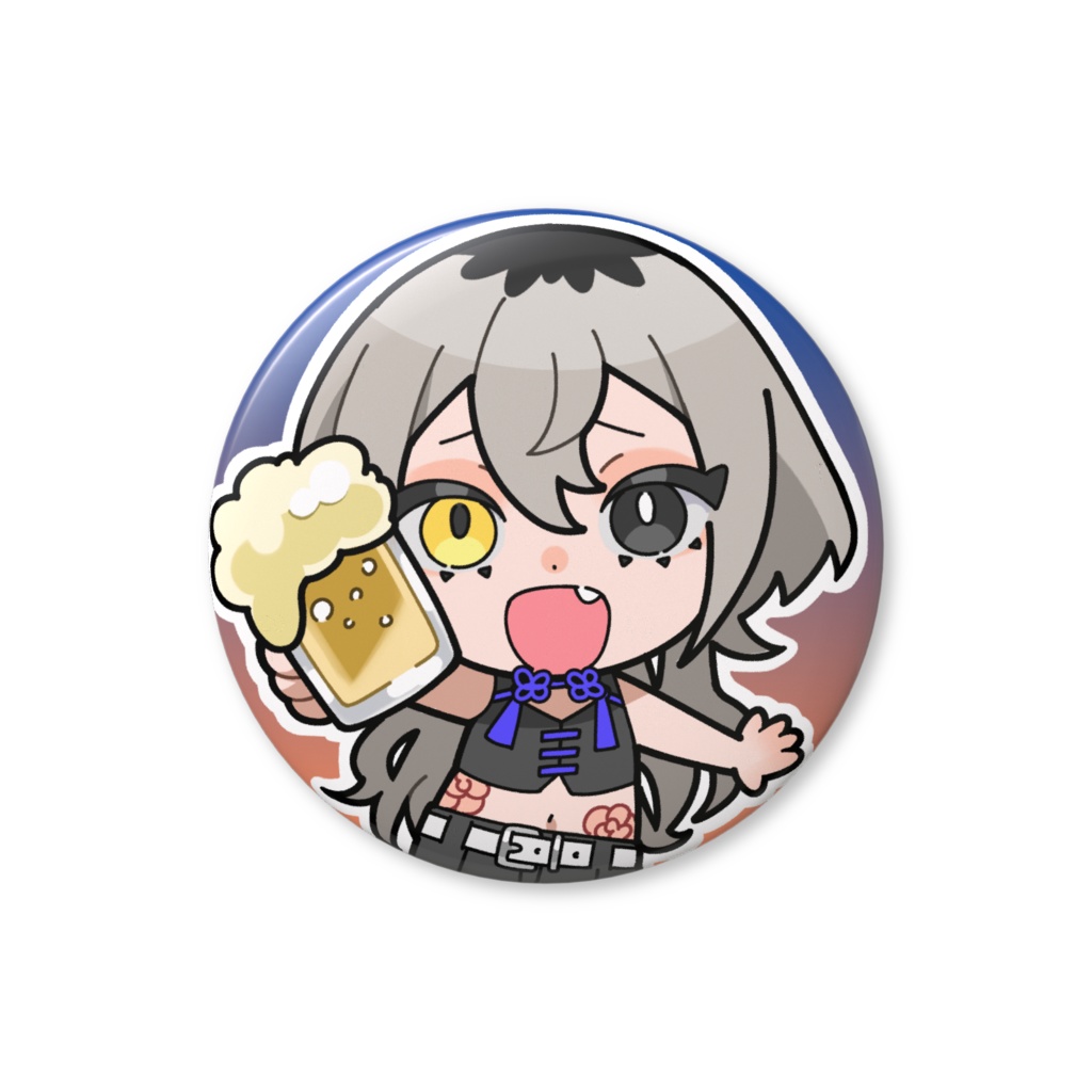 一緒に乾杯缶バッチ【大きさ3種類🌟】