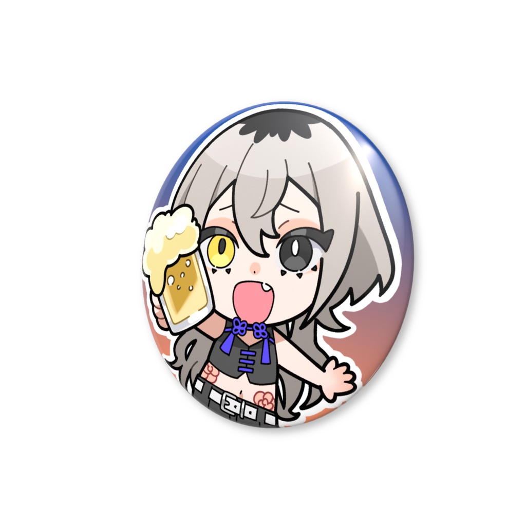 一緒に乾杯缶バッチ【大きさ3種類🌟】