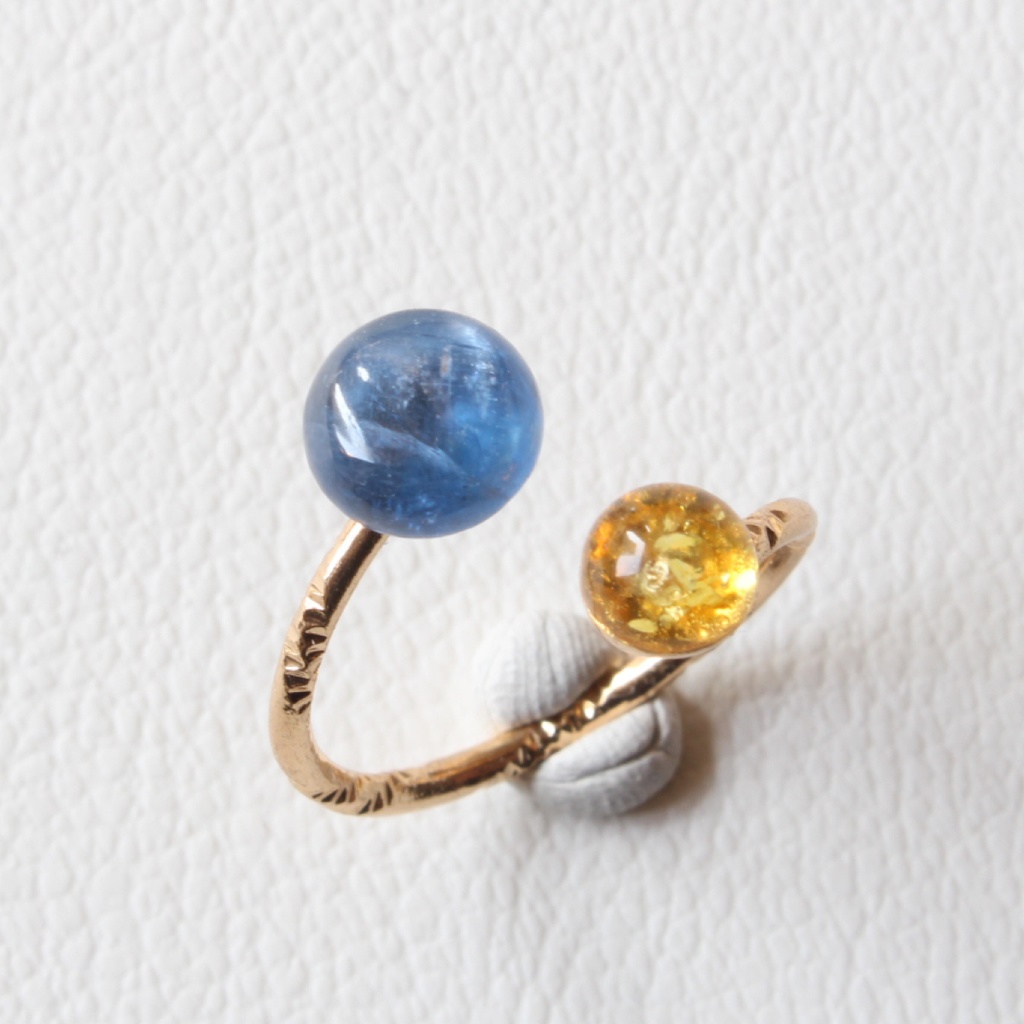 刀剣 天然石リング