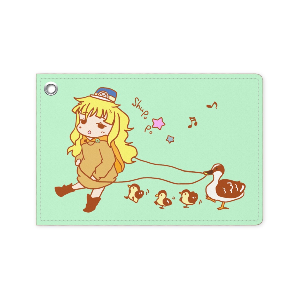 すみねとカルガモ列車のパスケース