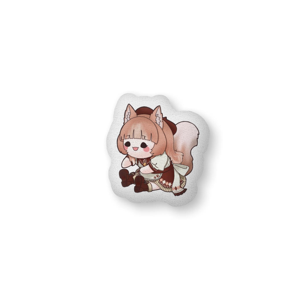 ふかふかなコーヒー犬【クッション】