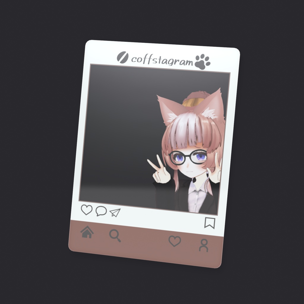 コヒスタグラム~犬と苦笑いピース~