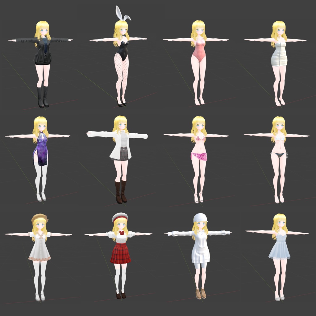 オリジナル3Dモデル「シャーロット・フェアリシア」