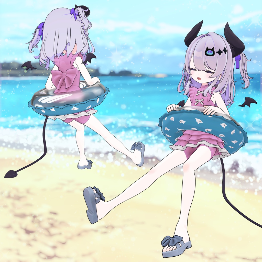 チロアちゃんの水着セット うてる水鉄砲つき!