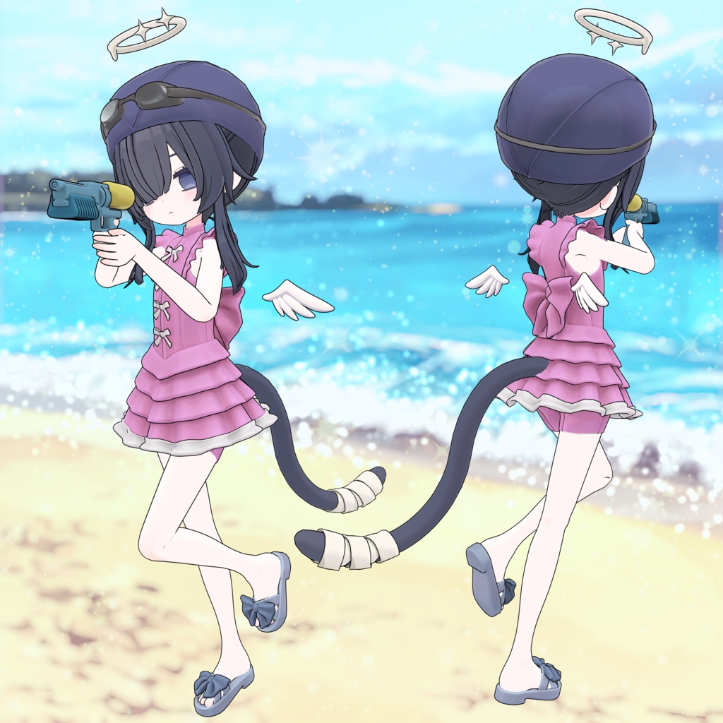 チロアちゃんの水着セット うてる水鉄砲つき!