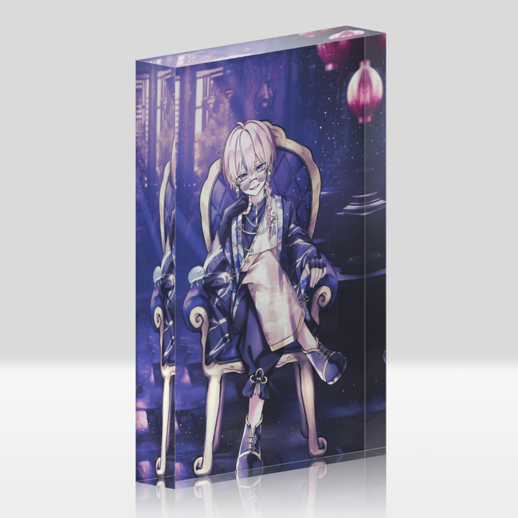 【夜灯ユラギ】アクリルブロック（Bタイプ）