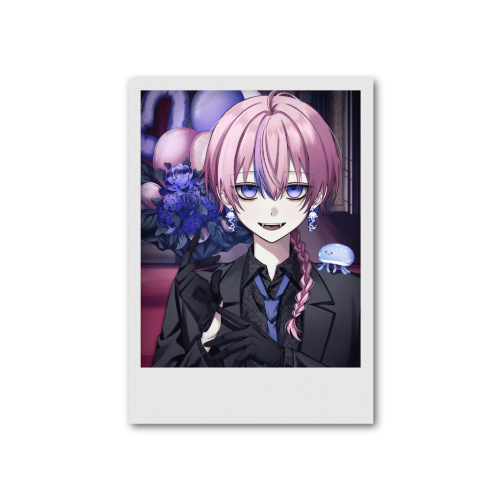 【夜灯ユラギ】チェキ風カード(プレーン)