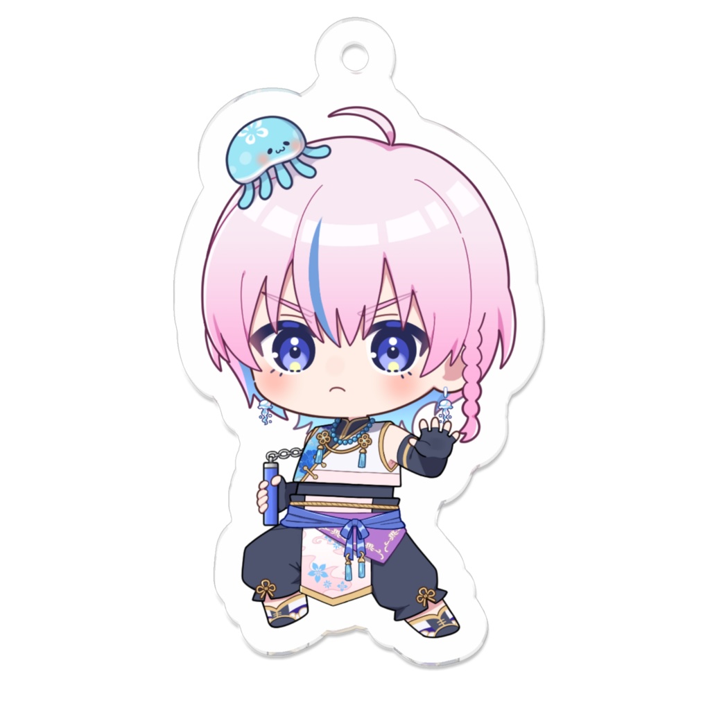 【夜灯ユラギ】アクリルキーホルダー(ヌンチャク)