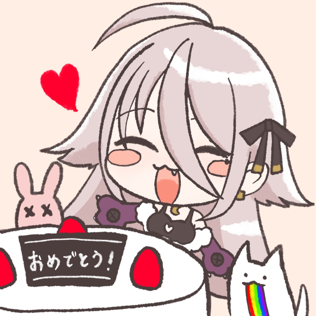 【もっとおめでとう】夜ノすやり誕生日おめでとうアイコン【2022】