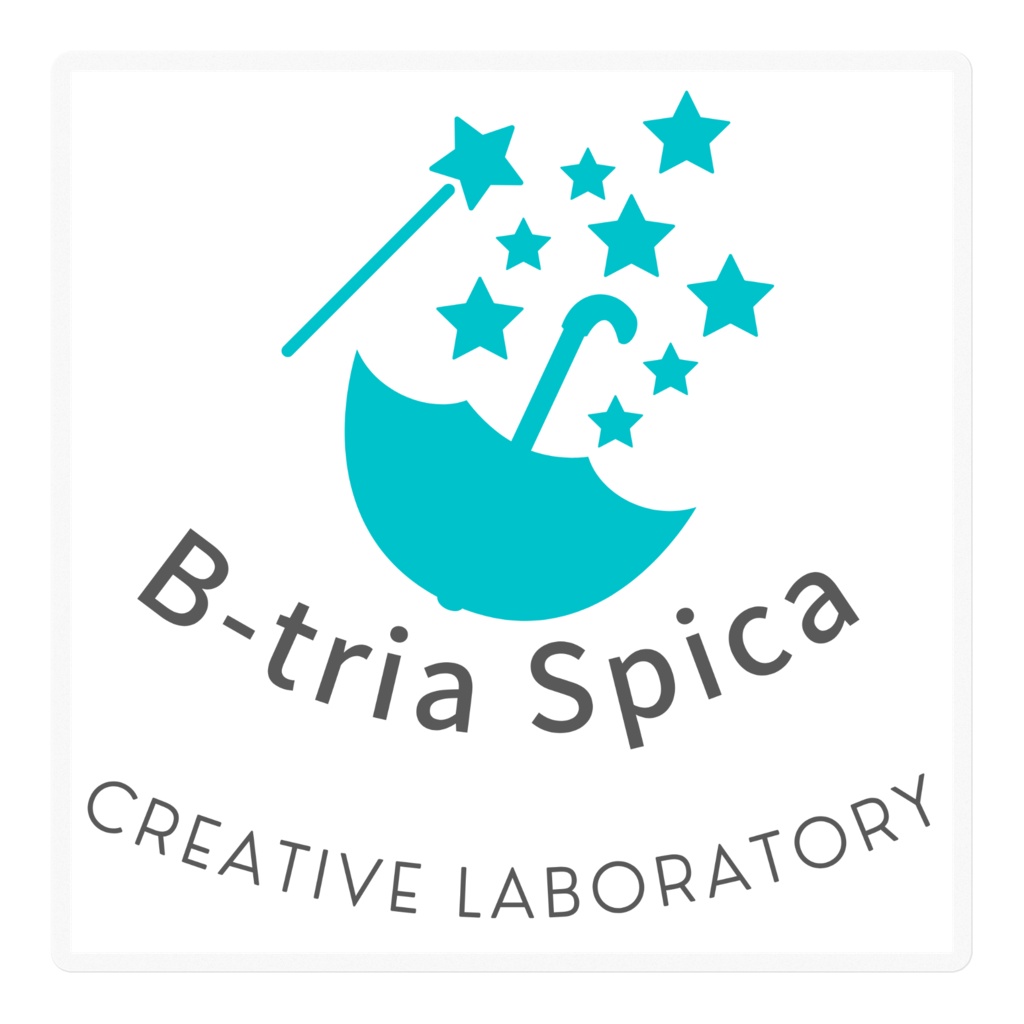 B-tria spica ロゴステッカー(10cm四方)