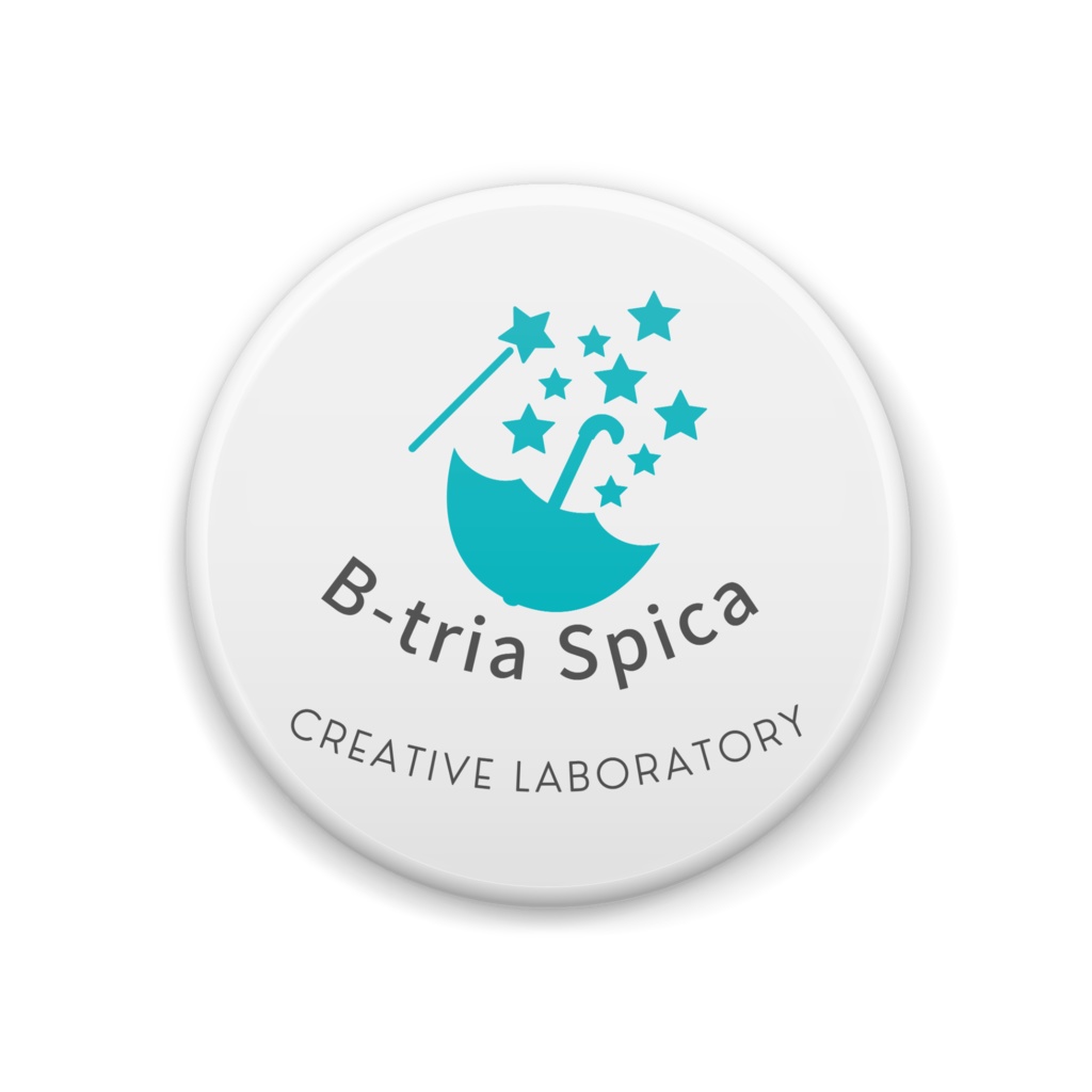 B-tria spica ロゴ缶バッジ(44mm)