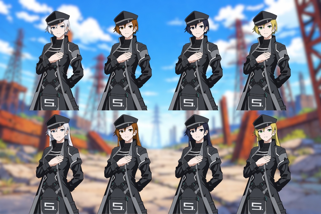 【ネジクレネジマキ】第伍特課_上半身立ち絵素材001