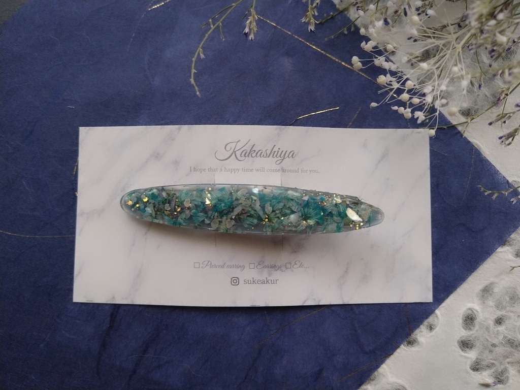 【じゅ】五モチーフヘアクリップ