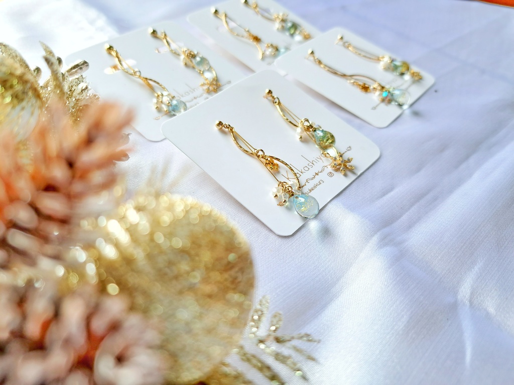 【オリジナル】雪の結晶❄︎.*ゴールドカラー