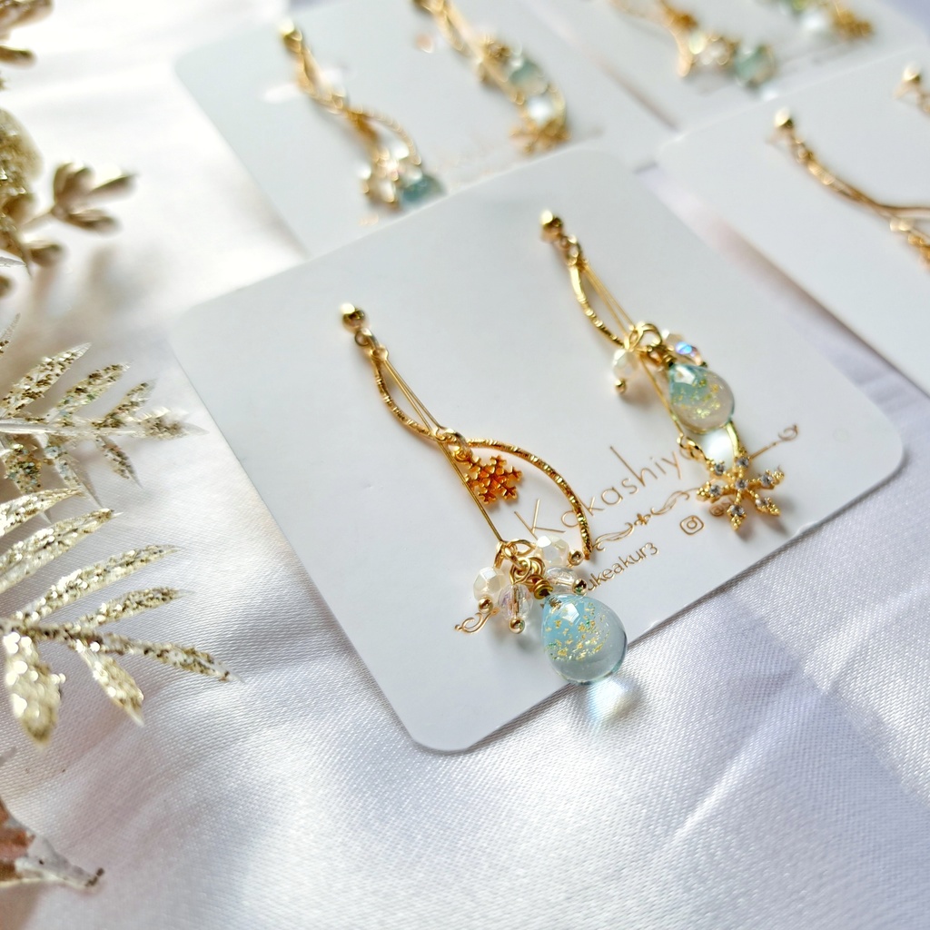 【オリジナル】雪の結晶❄︎.*ゴールドカラー