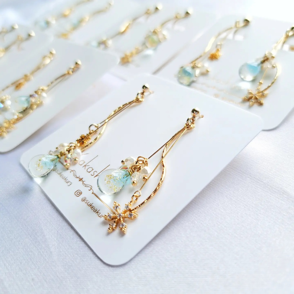 【オリジナル】雪の結晶❄︎.*ゴールドカラー