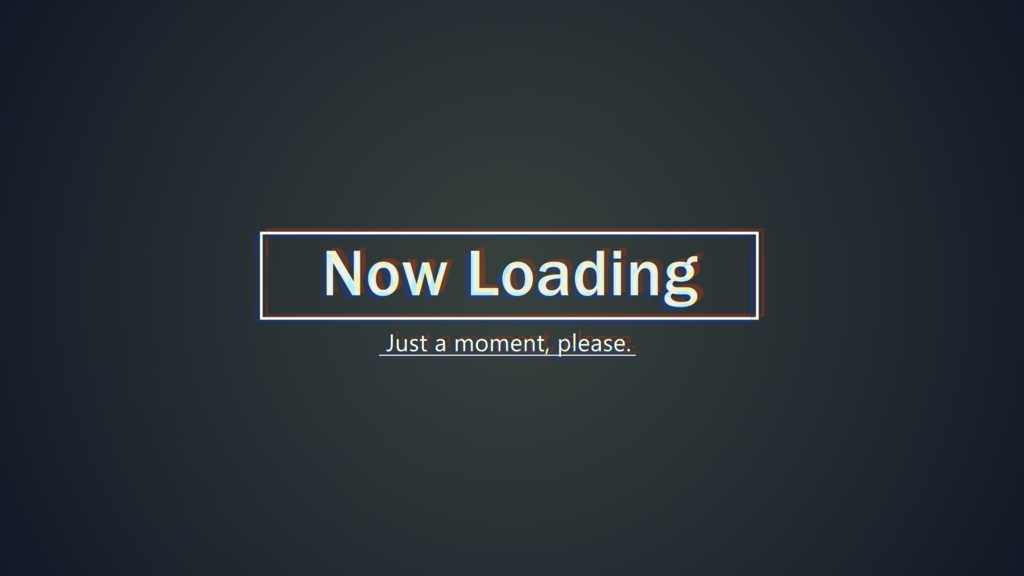 【待機画面】シンプルかっこいい_配信者向け素材