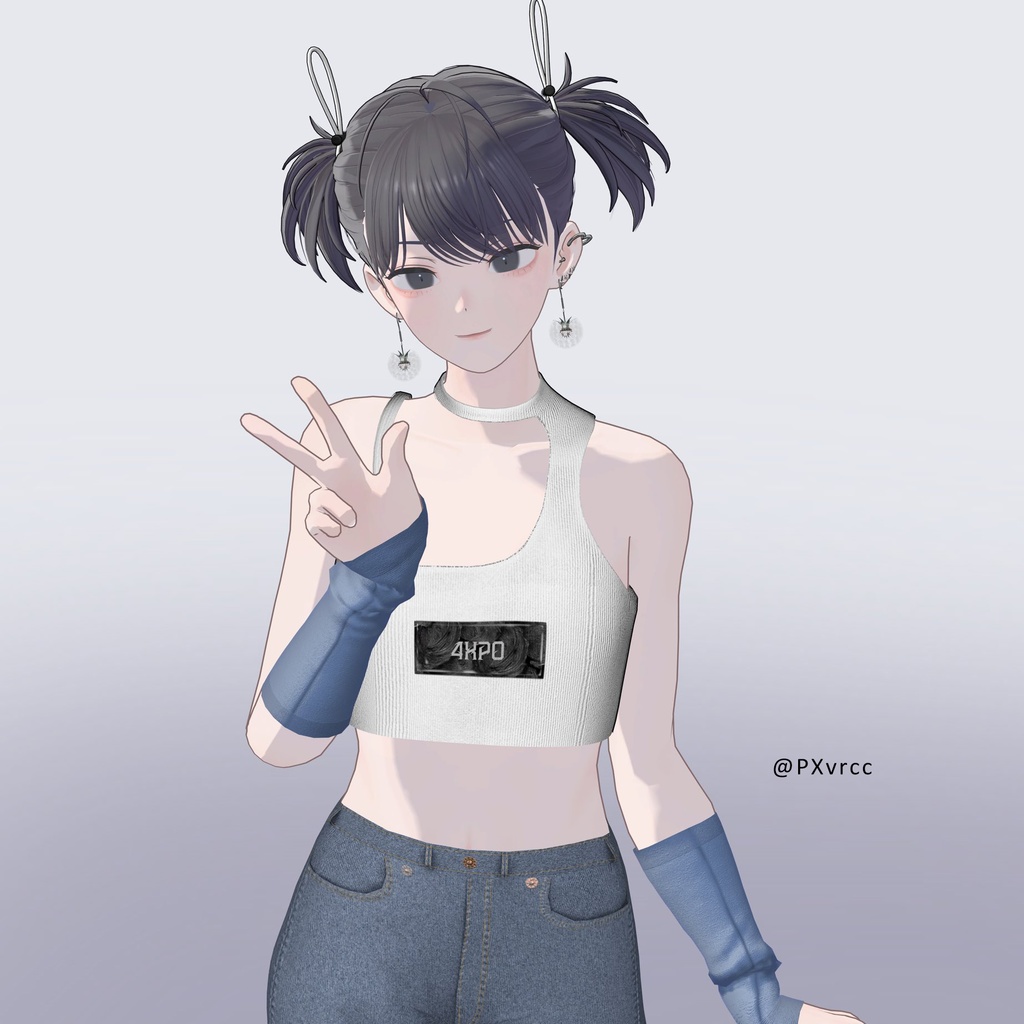 『Bosabosa Twintails ボサボサ』 22アバター対応 #CLEO_VRC