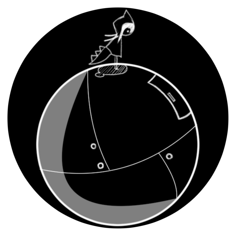 『アノコ』-ボール- アクリルキーホルダー【Qblackdrop】