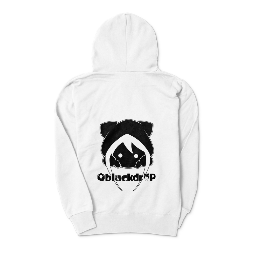 【Qblackdrop】ジップアップパーカー『アノコ』