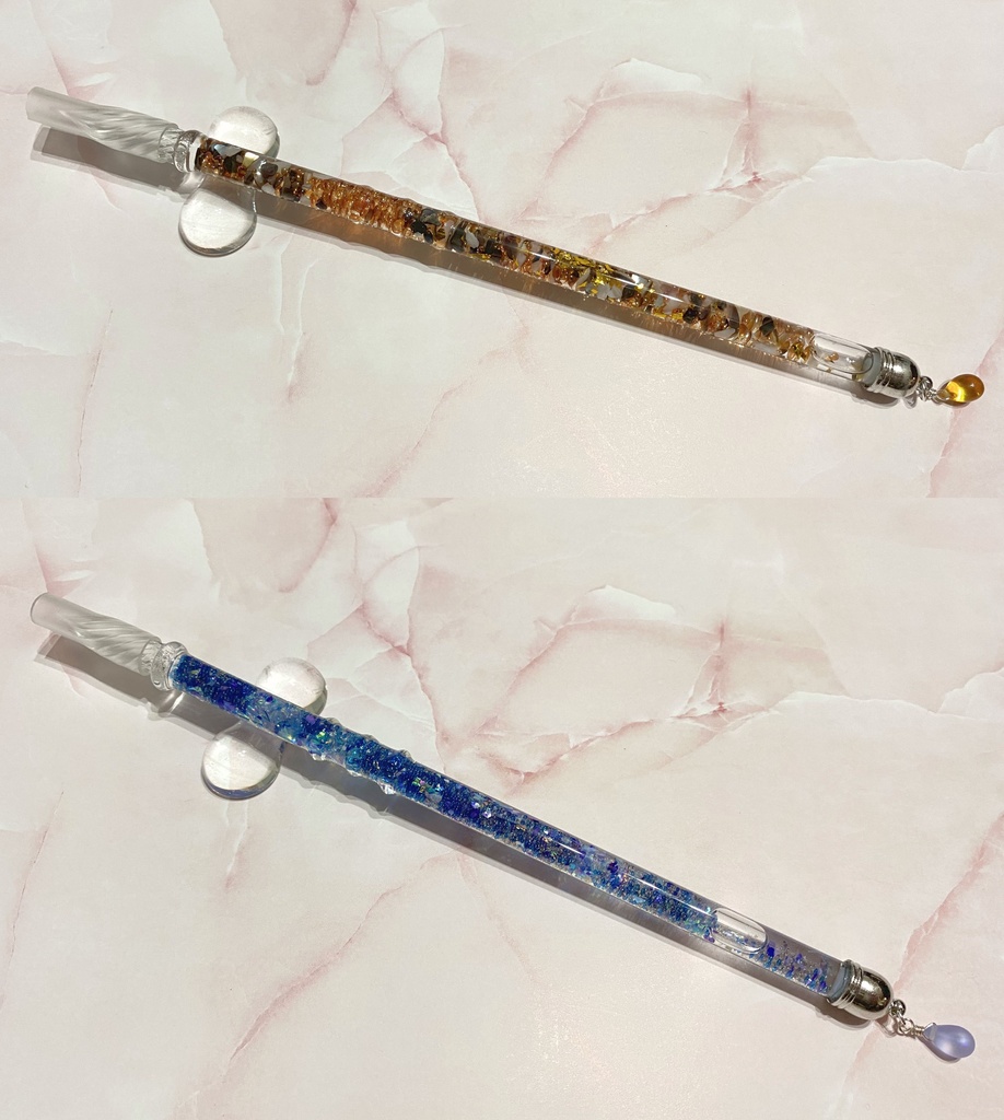 【原神】鍾離&タルタリヤイメージ・ガラスペン