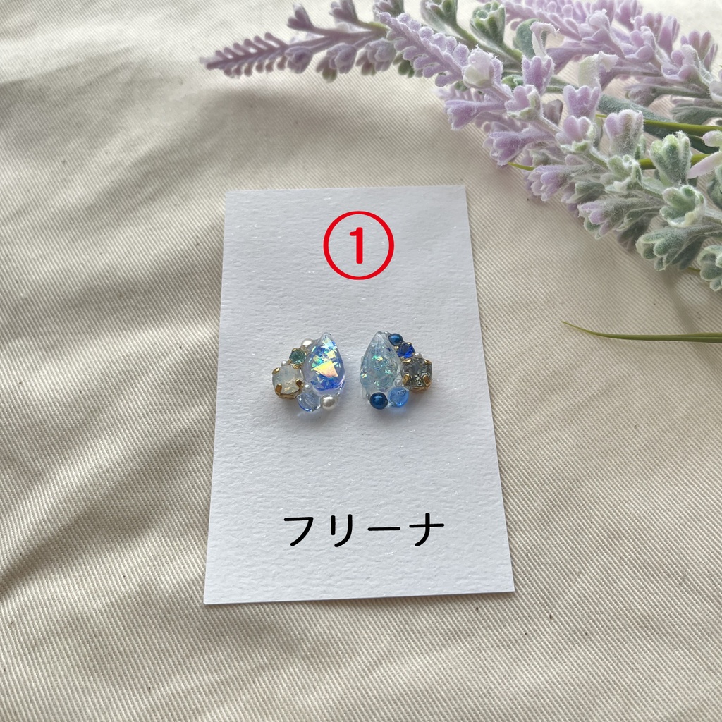 【原神】フォンテーヌキャラ ひとつぶイヤーアクセサリー