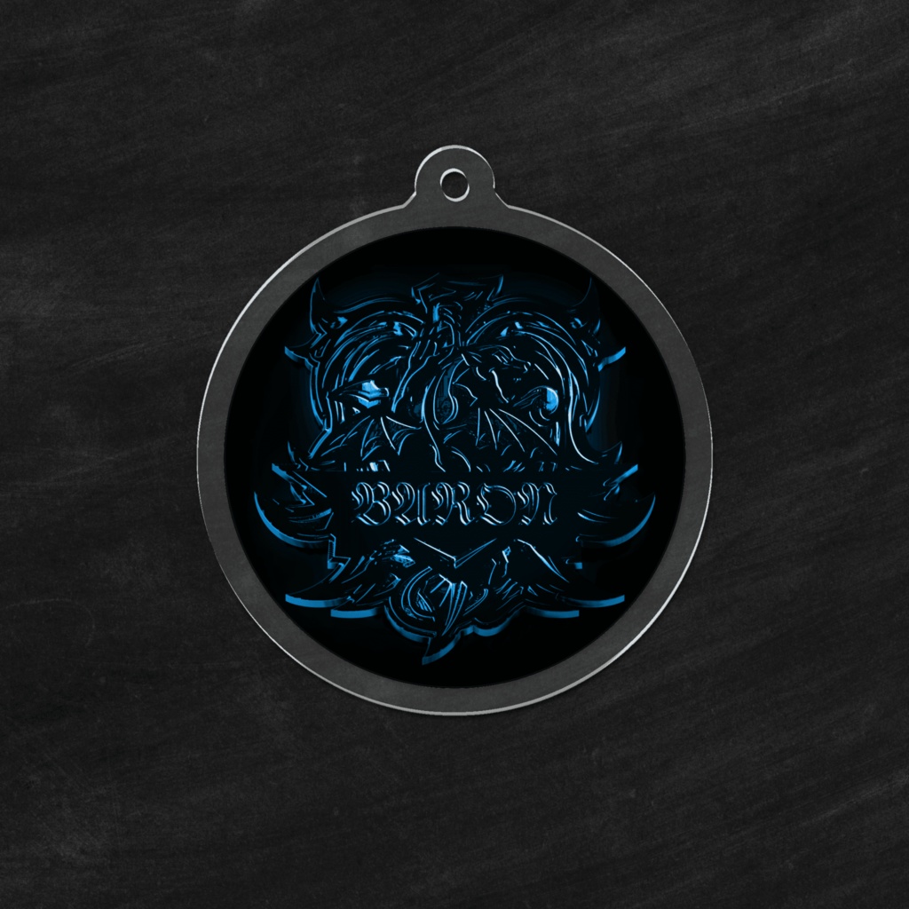 BARONCLAN logo アクリルキーホルダー Blue