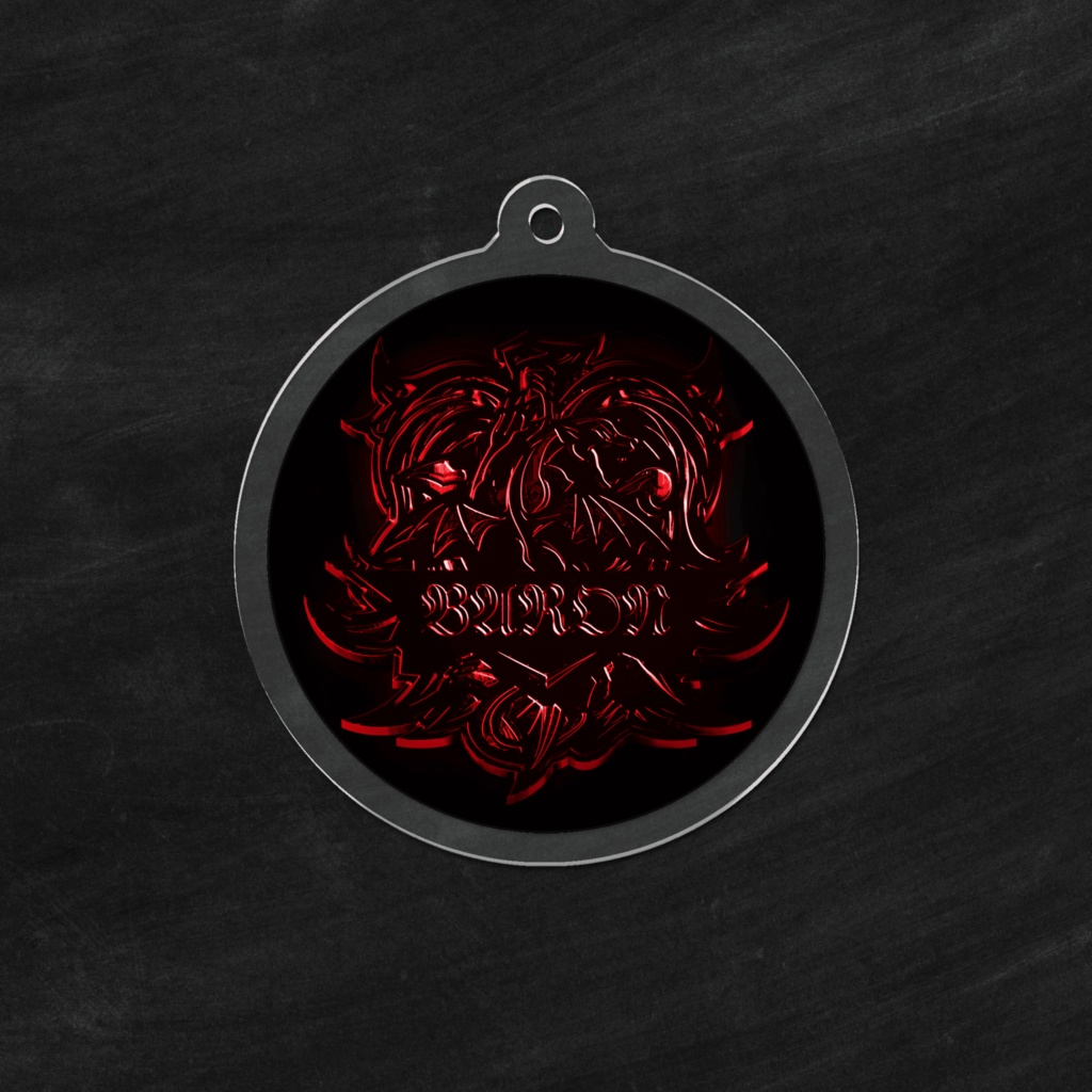 BARONCLAN logo アクリルキーホルダー Red