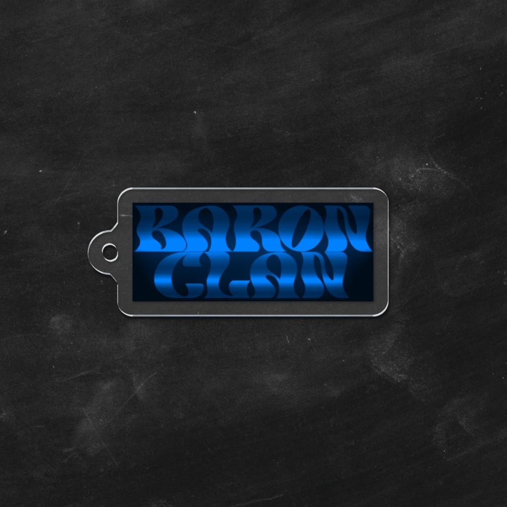 BARON CLAN アクリルキーホルダー blue