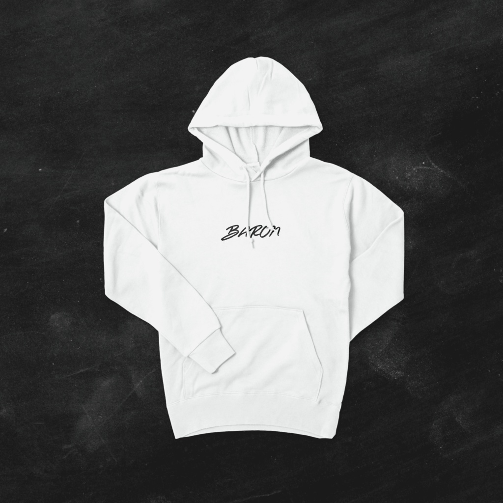 BARON オリジナルパーカー white
