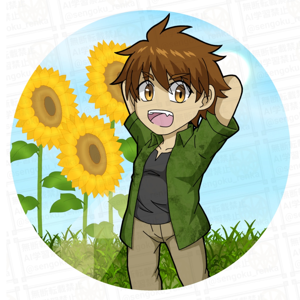 丸型アクキー 鳴輝レオ