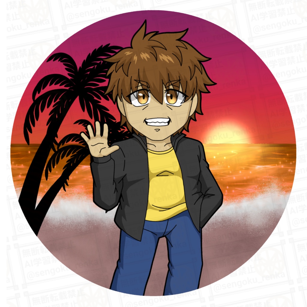 丸型アクキー 木笠ユキナリ