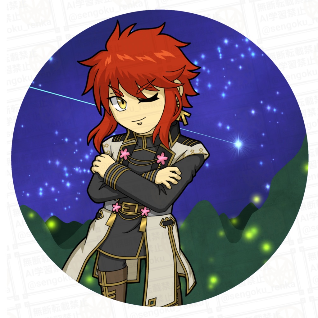 丸型アクキー ティール