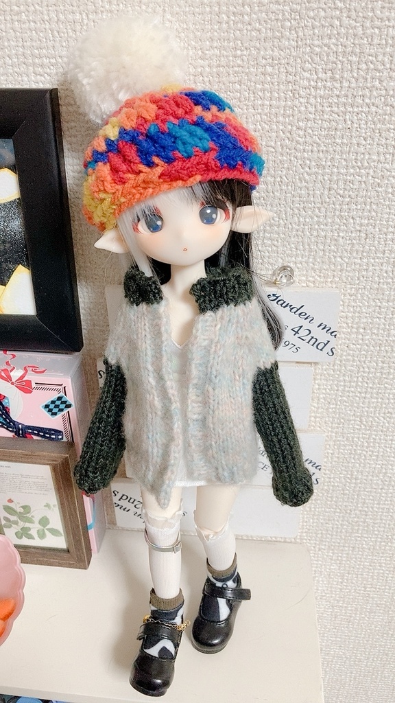 1/6ドール用 ニットカーディガン