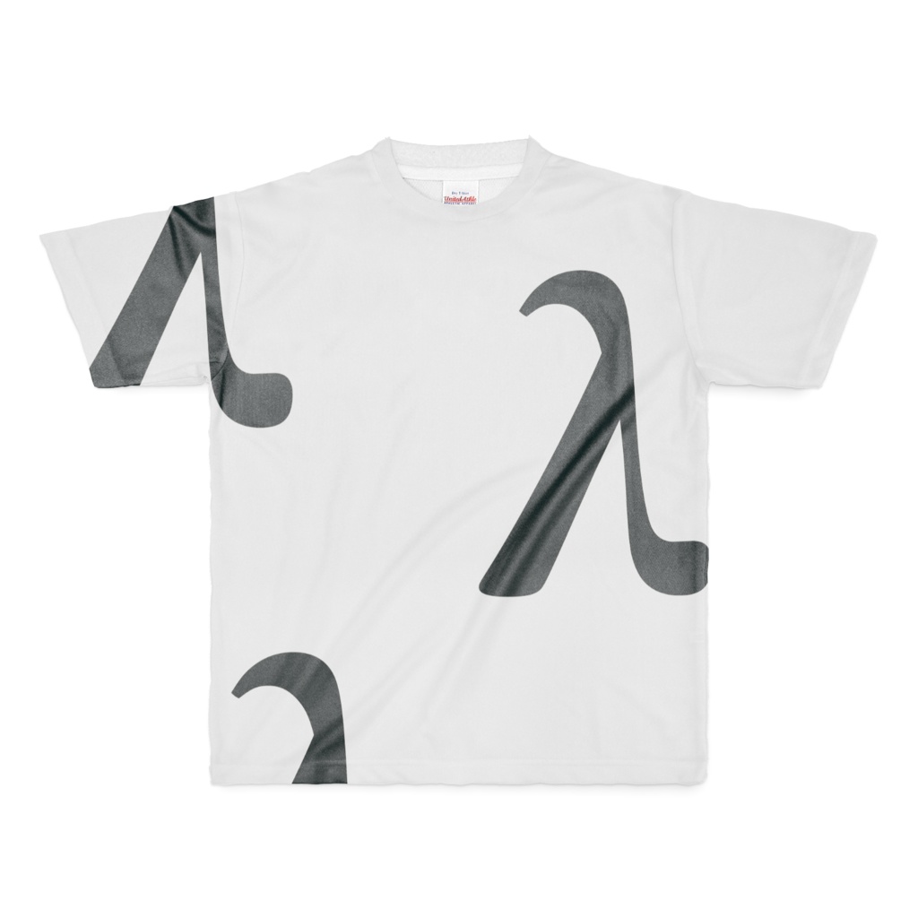 ギリシャ文字ってカッコいいよね、だけで作ったTシャツ λ