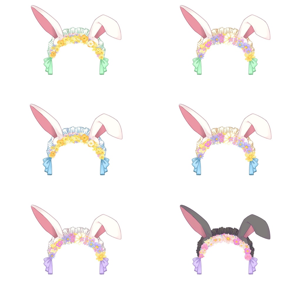 イースター うさ耳ヘッドレス 素材 Satuki Rui Booth