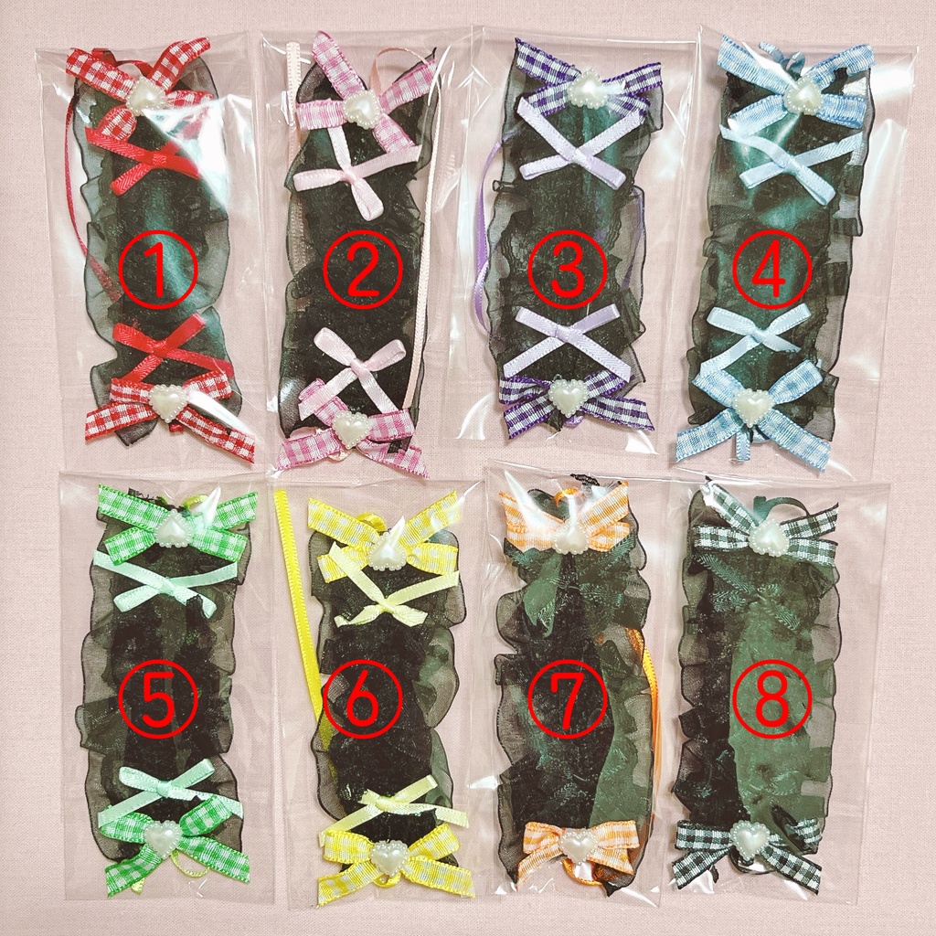 ぬいぐるみ用ヘッドドレス ミニサイズ 黒レース