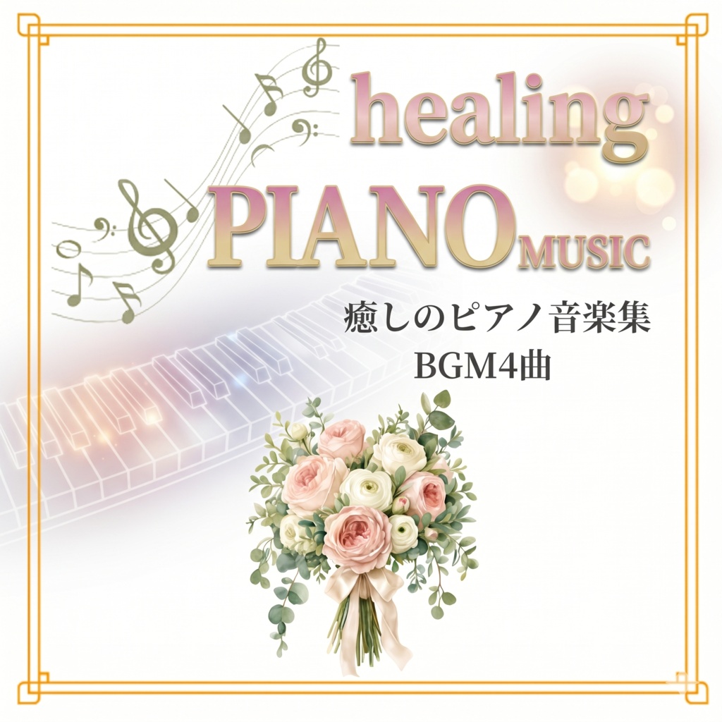 商用フリーα派ピアノヒーリングミュージック４曲PIANO HEALING MUSIC