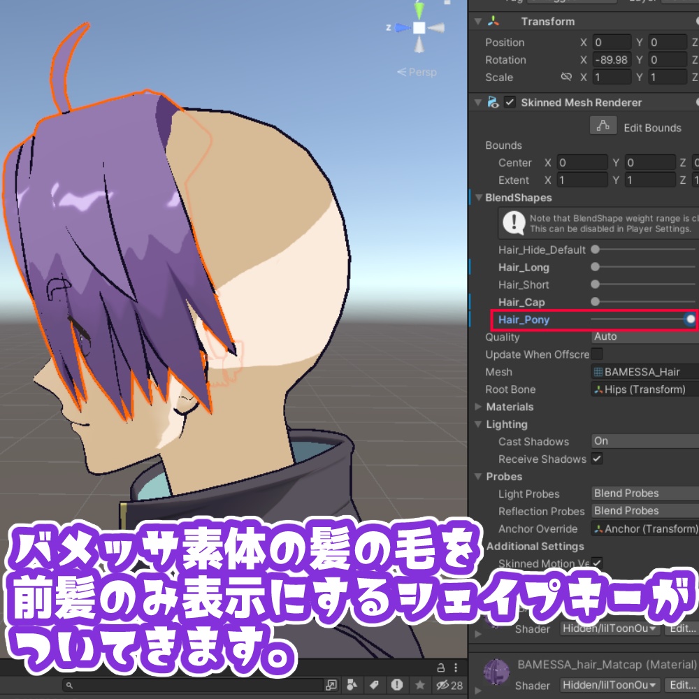 バメッサ専用ポニーテール