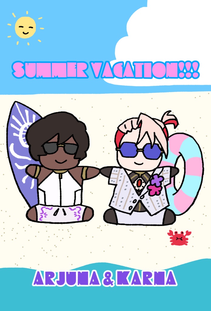【匿名配送】夏コミ角丸ポストカード＋ペーパーセット