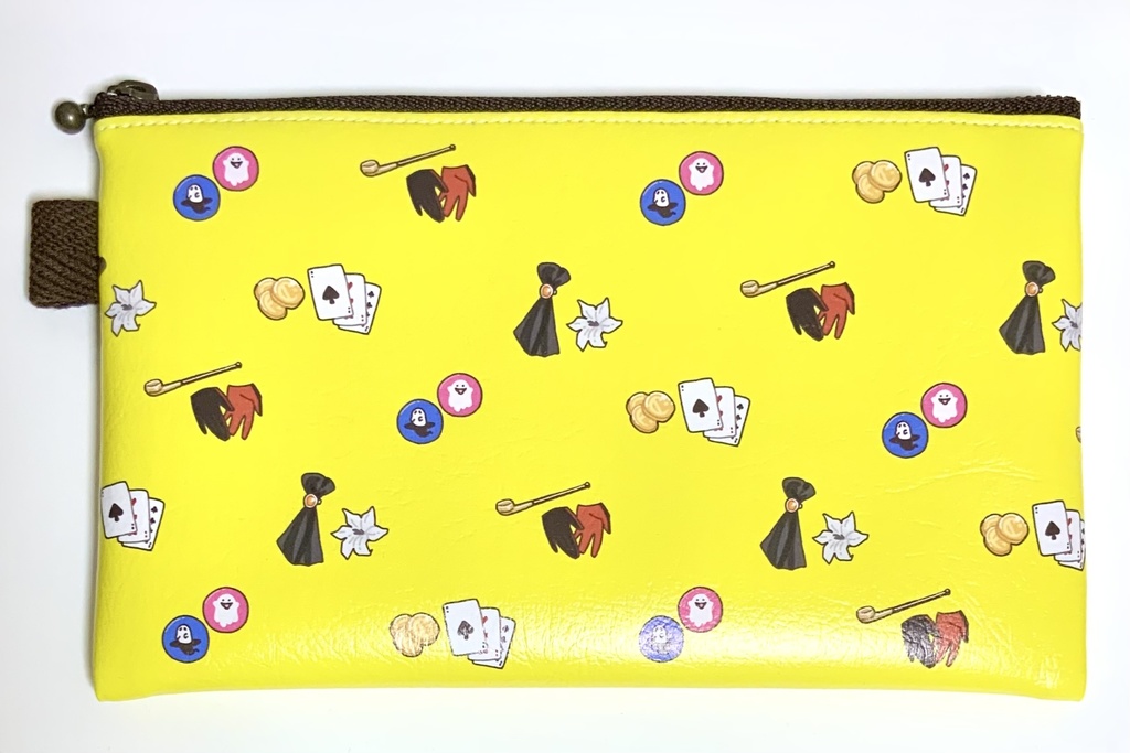 ｷｽﾌｪｲモチーフ柄ポーチ(黄)