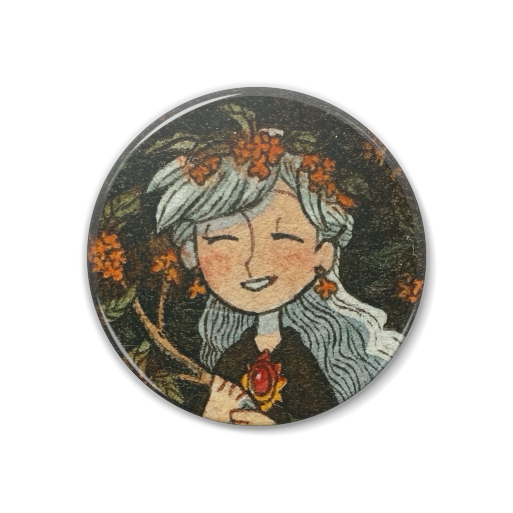 「金木犀」缶バッジ