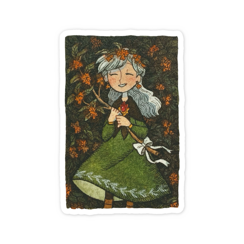 「金木犀」ミニステッカー