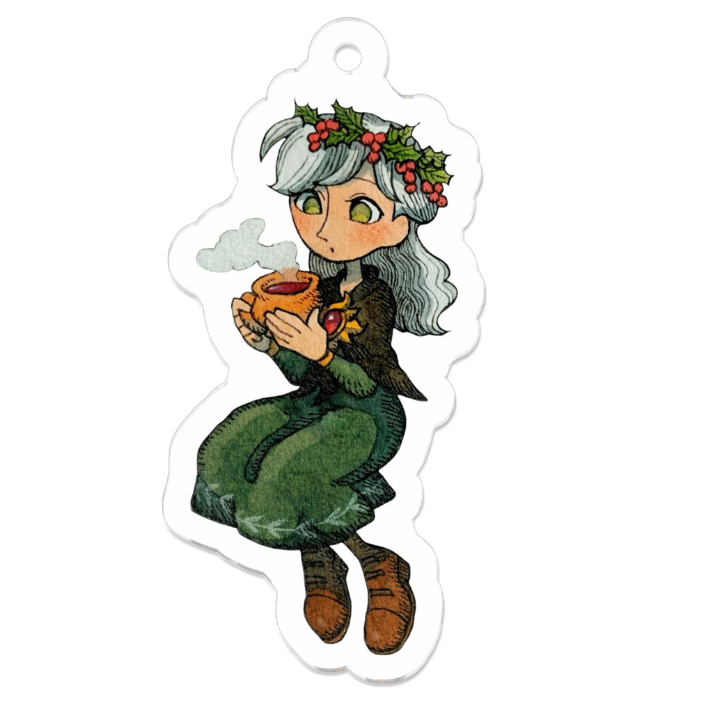 「ホットワイン」アクリルキーホルダー