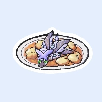 パラエクくん食べちゃお〜(エビチリ)【アクリルキーホルダー】