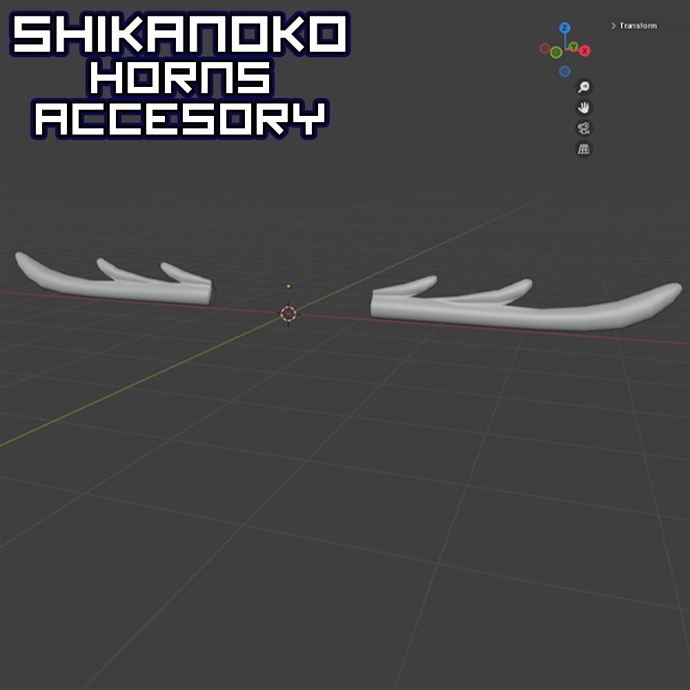 Shikanoko Horns 3D blender