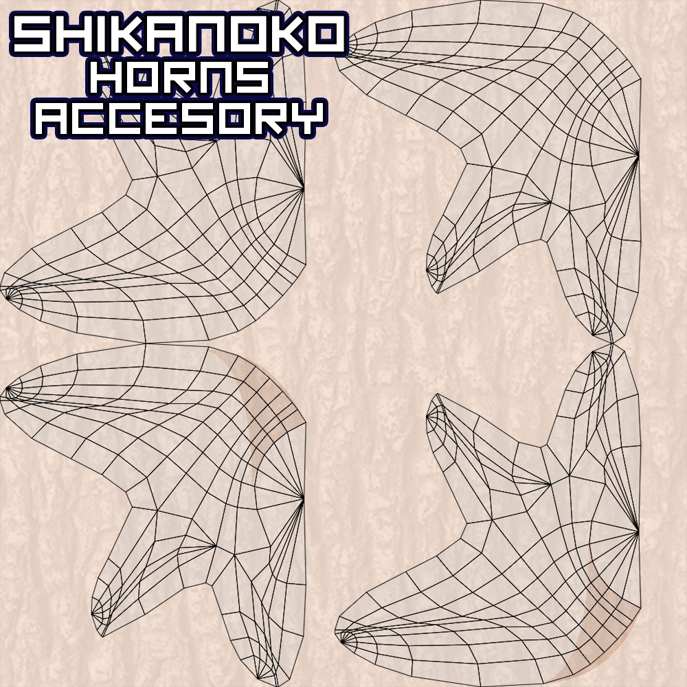 Shikanoko Horns 3D blender 缩略图 3
